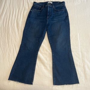 Loft petite curvy kick crop jeans
